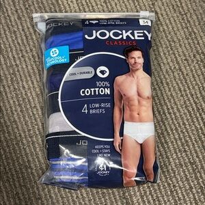 4-pk Jockey Low-Rise Briefs NWT